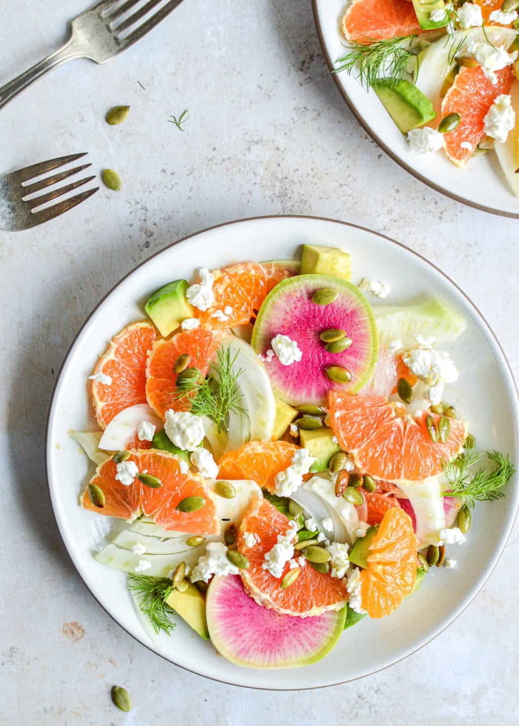 Mom’s Citrus Salad with Avocado, Fennel, & Pumpkin&nbsp;Seeds