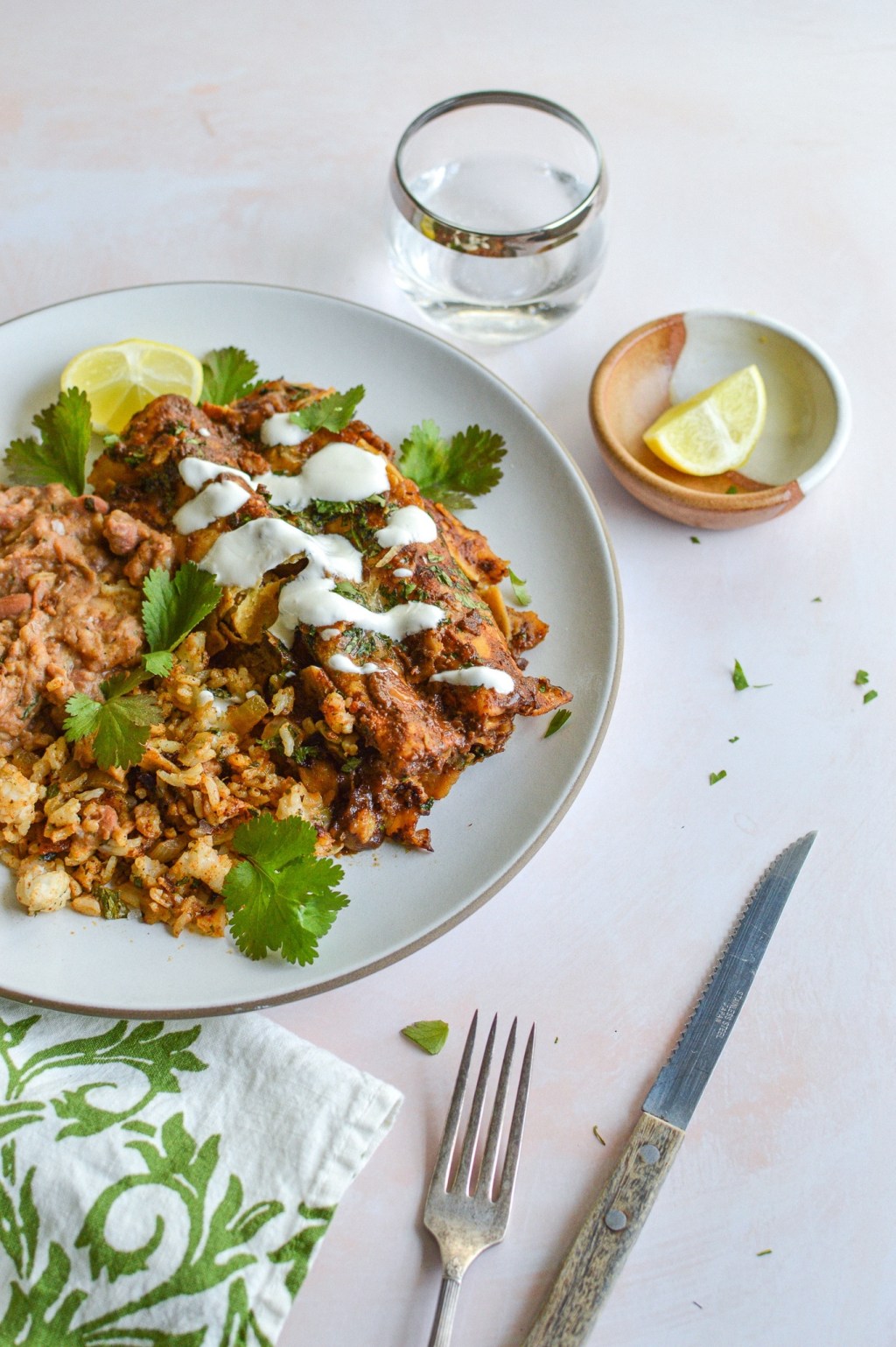 Chicken Mole Enchiladas