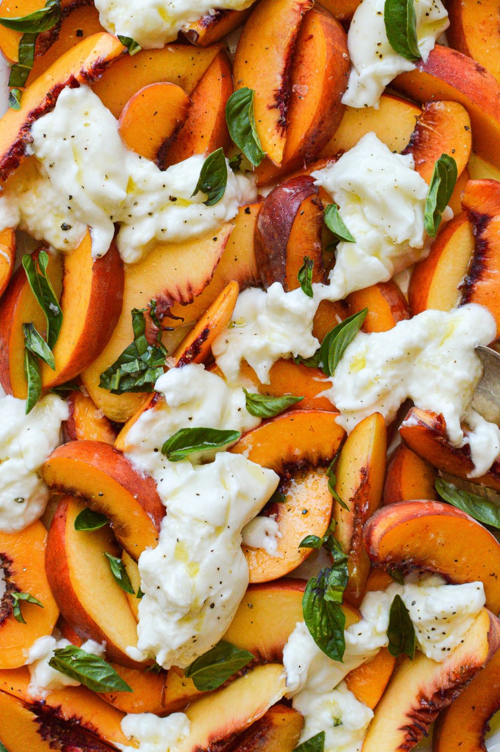 Peaches with Burrata &&nbsp;Basil