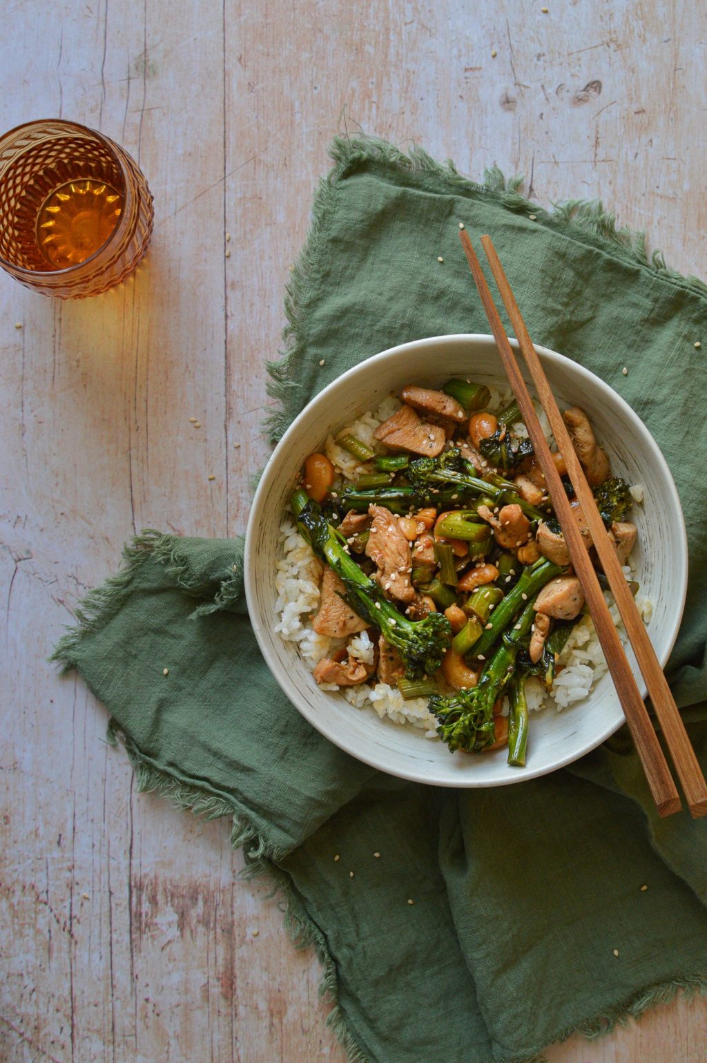 Chicken, Broccolini, and Cashew&nbsp;Stir-Fry