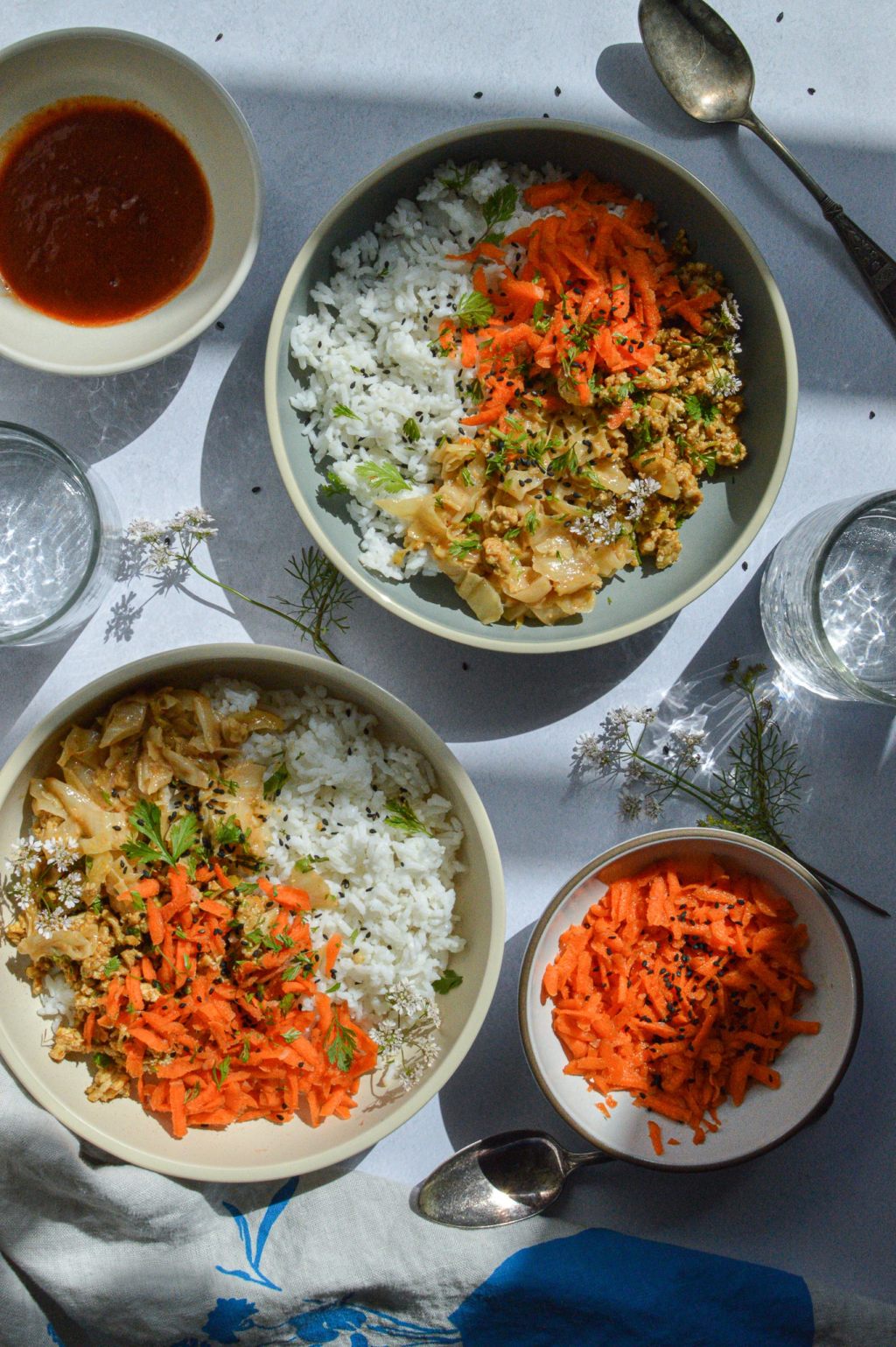 Spicy Chicken & Cabbage&nbsp;Bowls