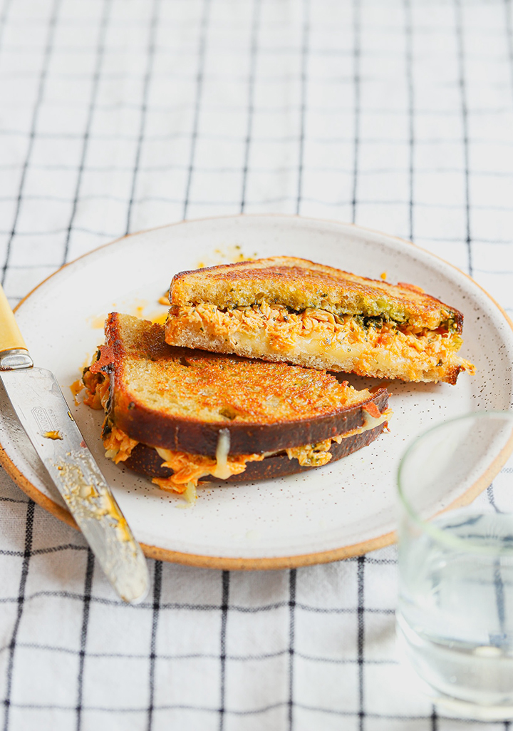 Spicy Tuna & Pesto Grilled&nbsp;Cheese